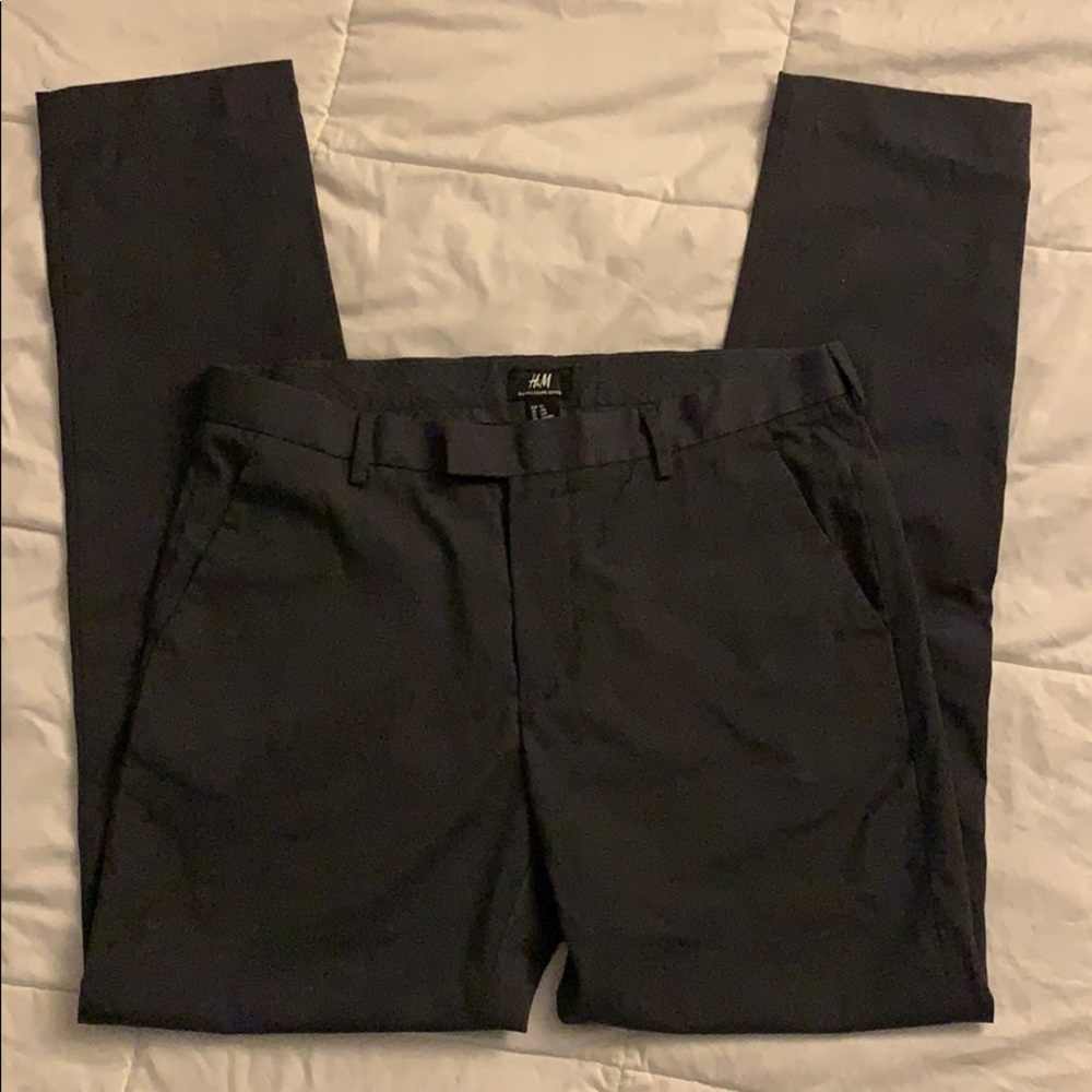 H&M Dark Gray Slim Fit Suit Pant